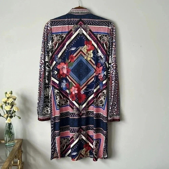 HALE BOB |  Mixed-Print Long-Sleeve Shirtdress - Picture 5 of 10